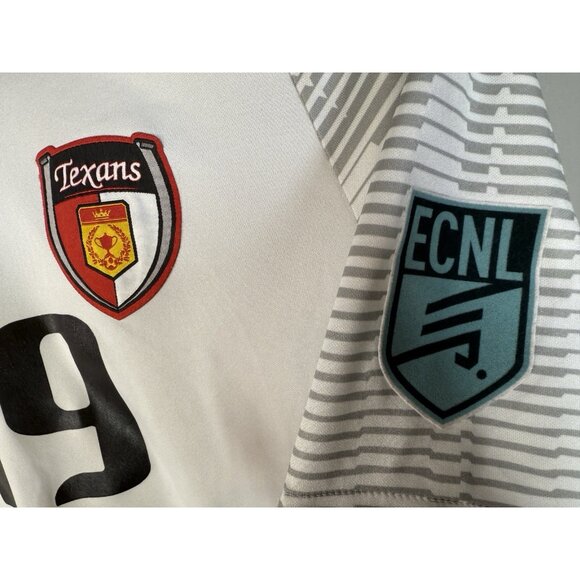 Dallas Texans Nike Premier Club Dri-Fit Soccer Patch Jersey White #19 Size M - Picture 6 of 11